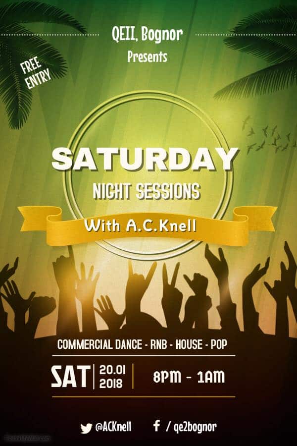 Saturday Night Sessions at QE2, Bognor Regis