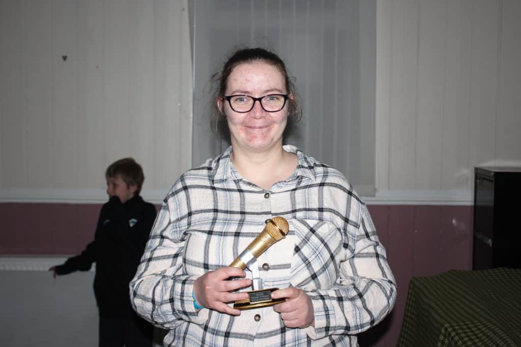 Mencap Karaoke winner, Sam