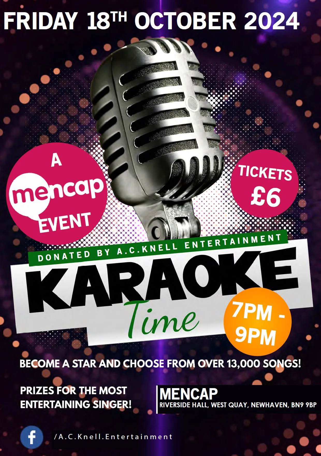 Mencap Karaoke Event at Newhaven, Lewes & District